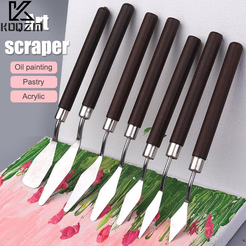 Drawknife Blade - 1-7Pcs 스테인레스 스틸 주걱 키트 팔레트