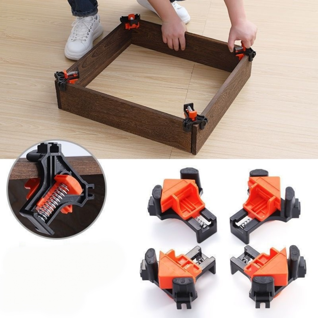 4개 90 °   직각 클램프 고정 클립 액자 코너 클 - Woodworking Workshop 리뷰 및 가격